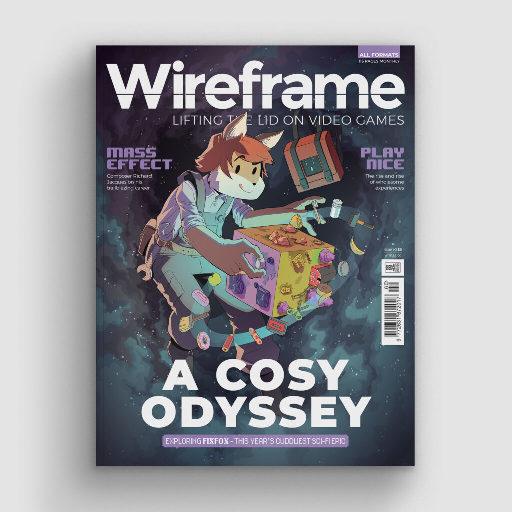 Wireframe magazine cover, issue 60, featuring A Cosy Odyssey